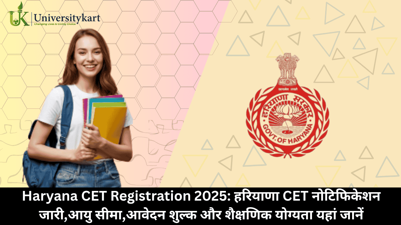 Haryana CET Registration 2025