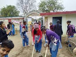 Students Ma Chandrika Mahila Mahavidhyalay in Mahoba