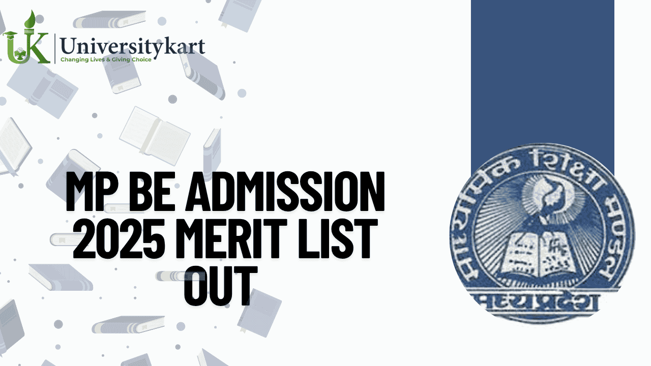 MP BE Admission 2025 Merit List OUT
