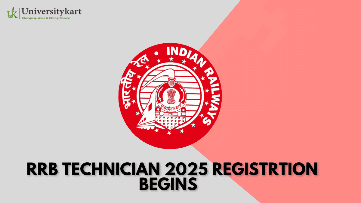 RRB Technician 2025 Registration Begins