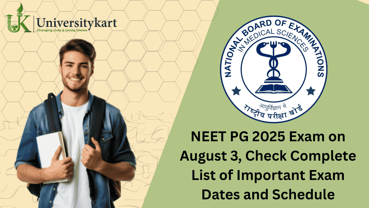 NEET PG 2025 Exam on August 3