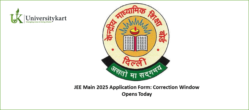 JEE Main 2025 Application Form: Correction Window Opens