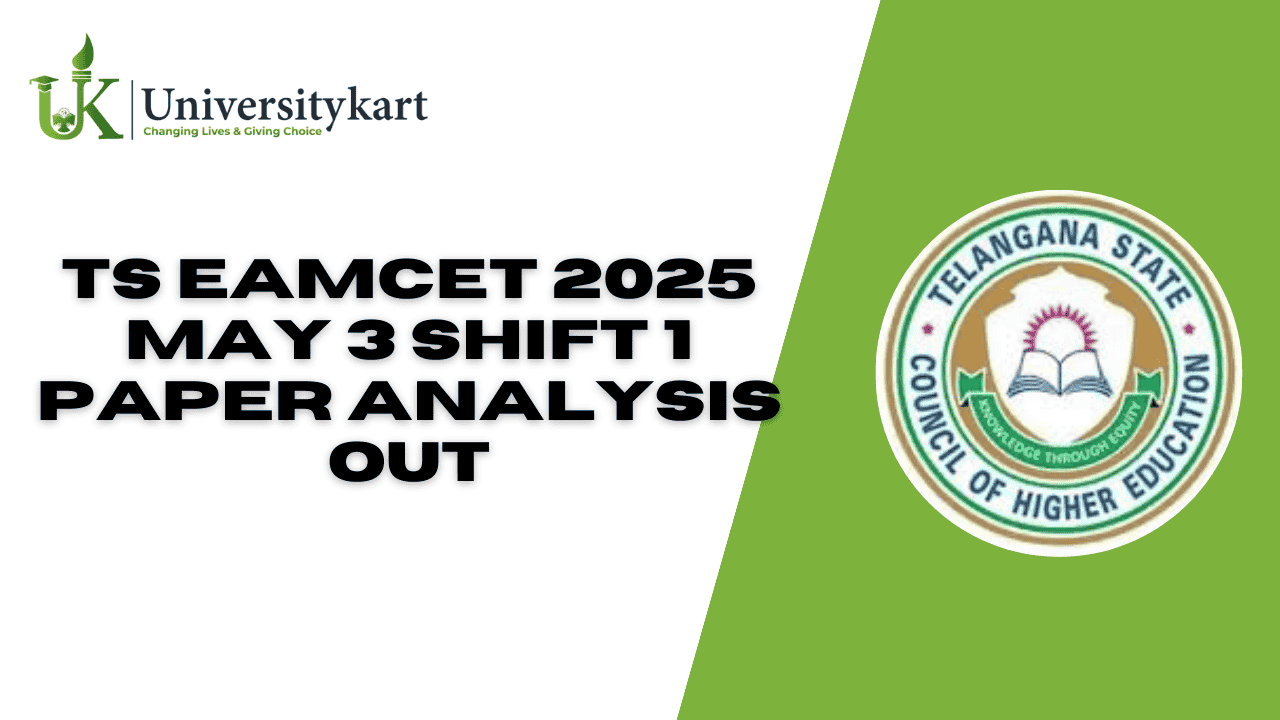 TS EAMCET 2025 May 3 Shift 1 Paper Analysis Out