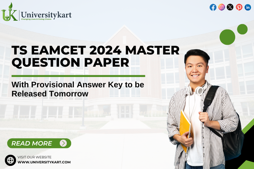 TS EAMCET 2024 Master Question Paper with Provisional Answer Key to be Released Tomorrow