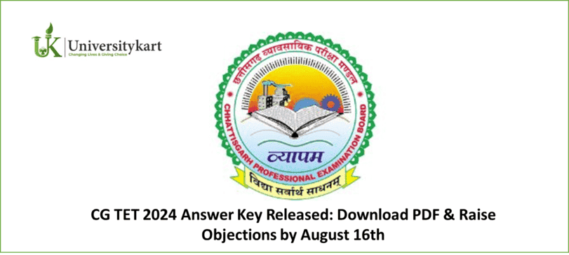 CG TET 2024 Answer Key Released