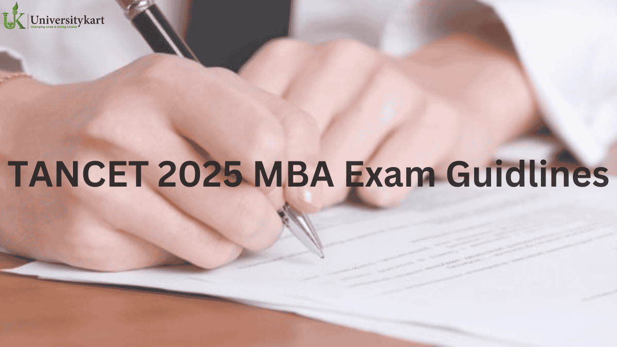TANCET MBA Exam Day Guidlines