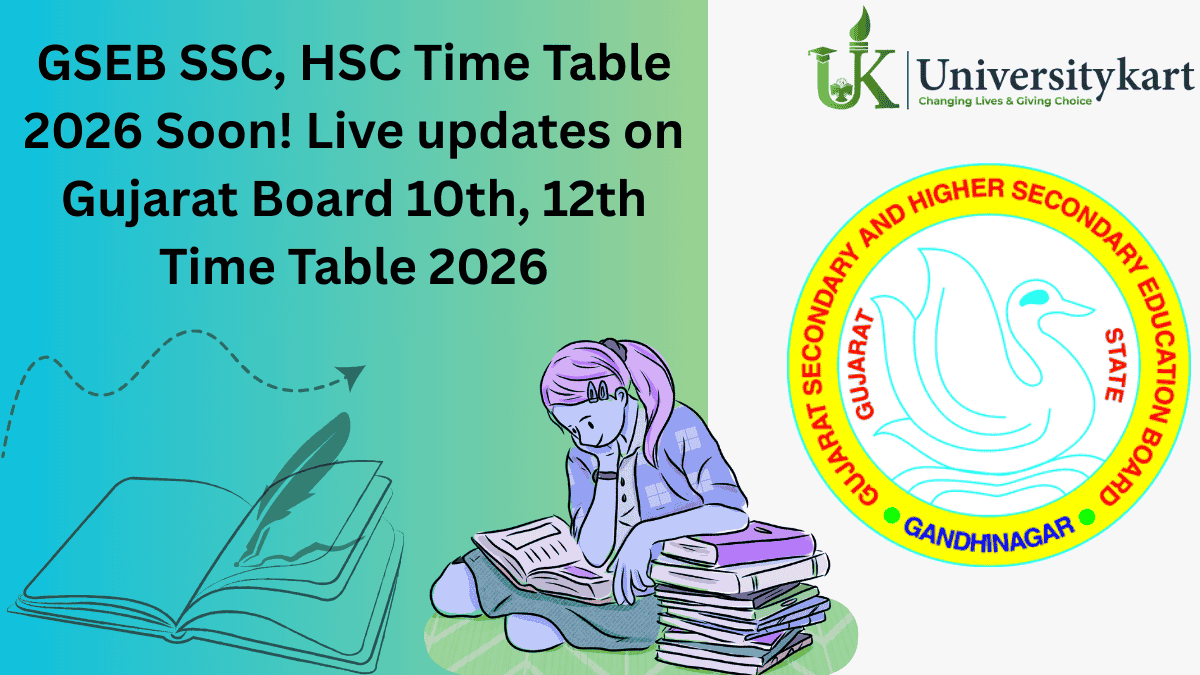 GSEB Class 10, 12 Exam Time Table 2026