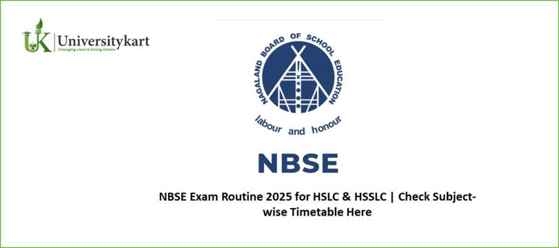 NBSE Exam Routine 2025 for HSLC & HSSLC