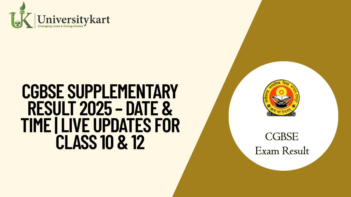 CGBSE Supplementary Result 2025
