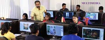 Computer lab Quaide Milleth International Academy of Media Studies (QMIAMS), Chennai