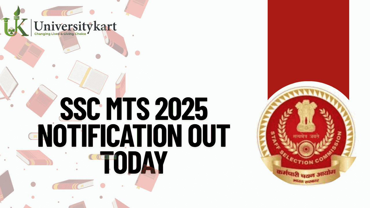 SSC MTS 2025 Notification OUT Today
