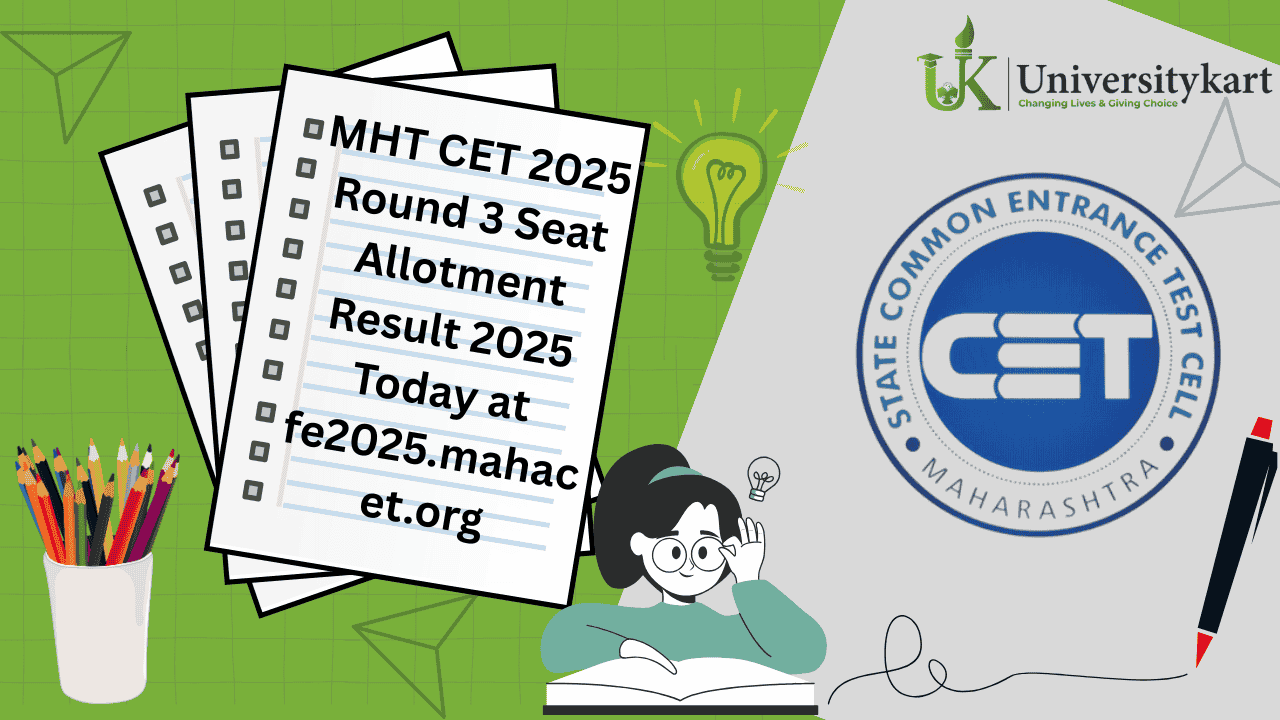 MHT CET 2025 Round 3 Seat Allotment Result 2025