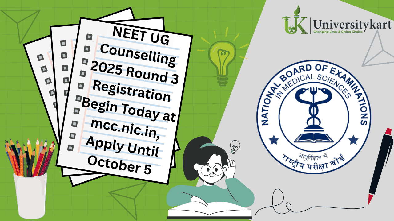 NEET UG Counselling 2025 Round 3 Registration Begin Today 