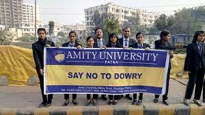 front of University  Amity University in Patna