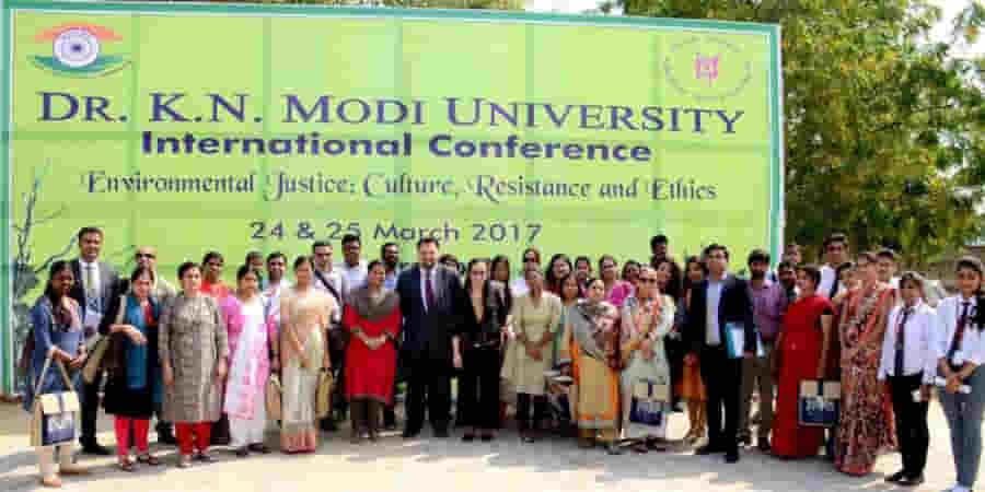 Group Photo Dr K N Modi University in Tonk