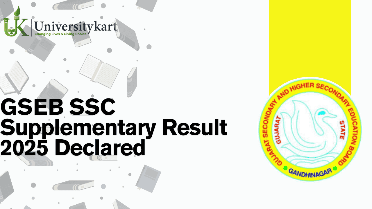 GSEB SSC Supplementary Result 2025 Declared 