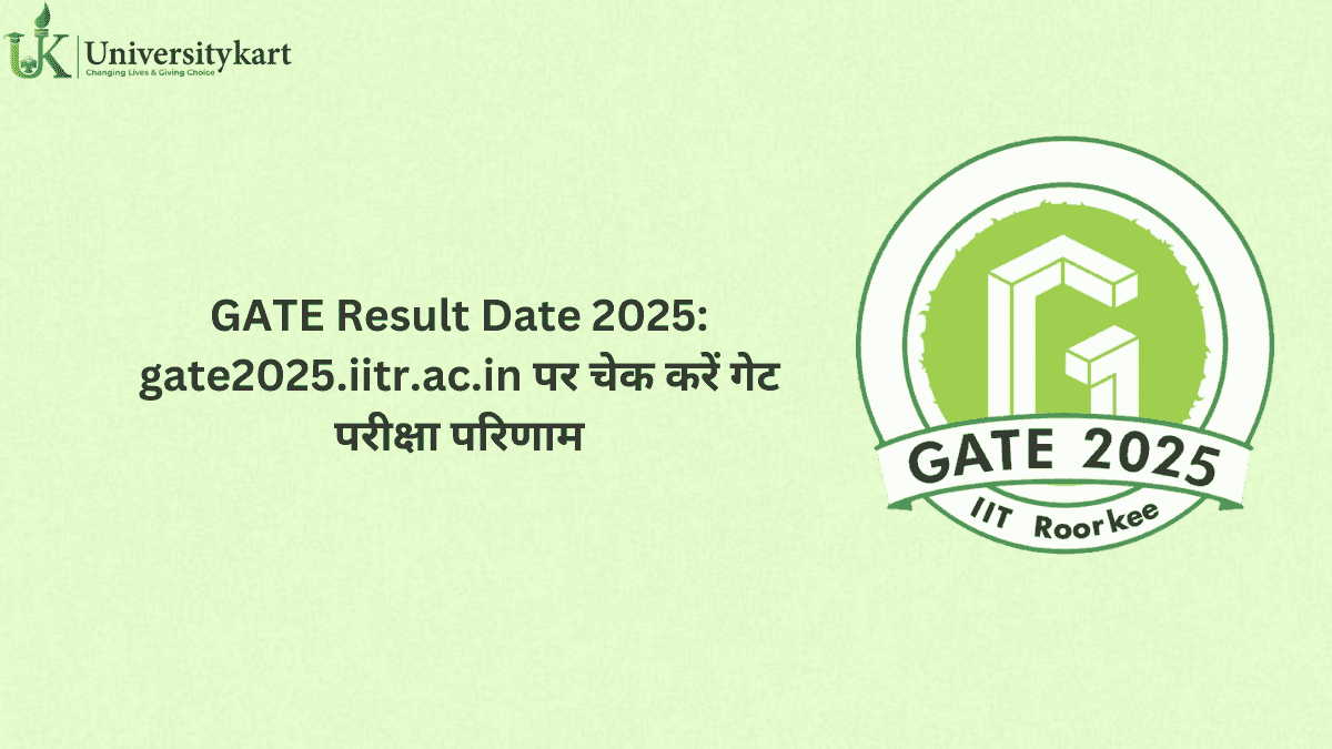 GATE Result 2025 IIT Roorkee
