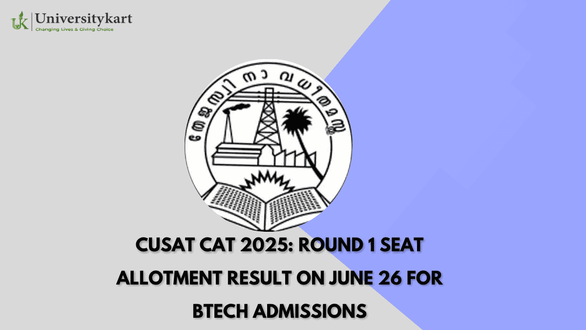 CUSAT CAT 2025 Round 1 seat allotment