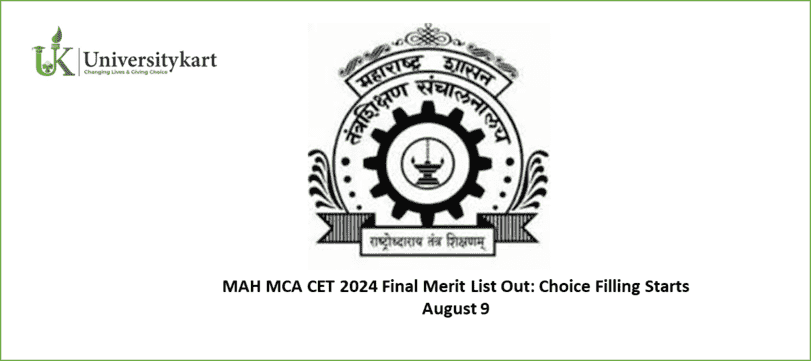 MAH MCA CET 2024 Final Merit List Out