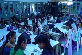 Library of Vivekanand College in Surat