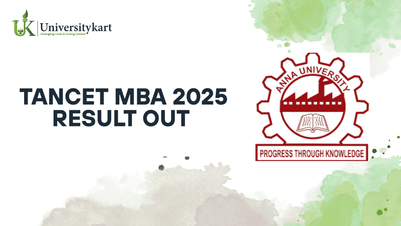 TANCET MBA 2025 Result Out 