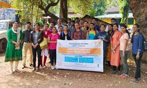 Students at Goa University in North Goa