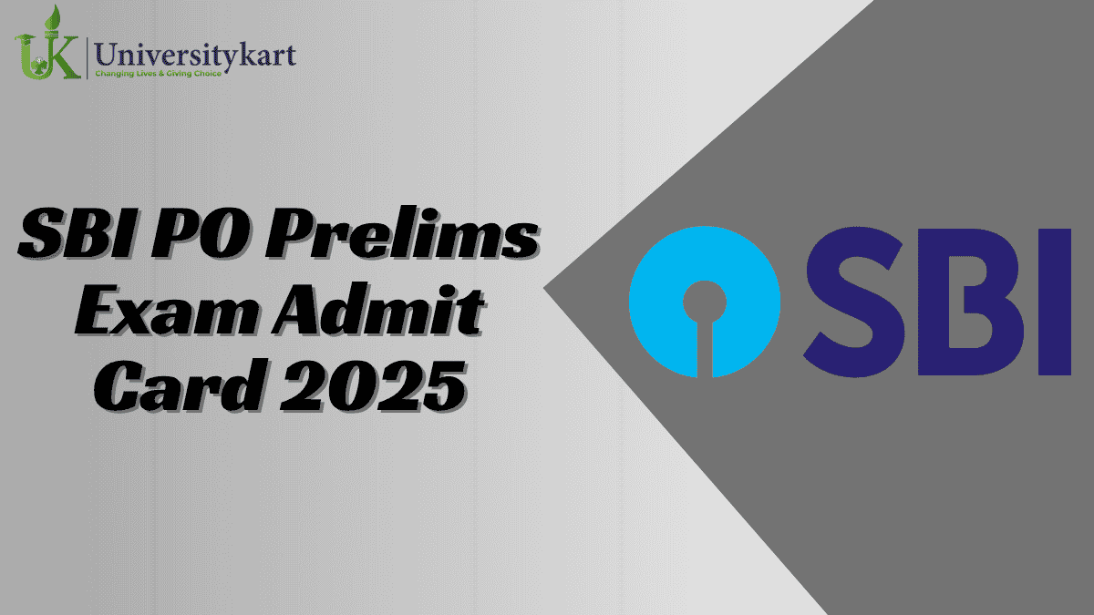 SBI PO 2025 Prelims Admit Card