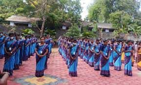 Rangoli Festivals Group Photo James College Of Education, Kanyakumari in Kanyakumari