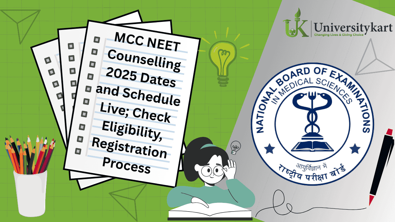 MCC NEET Counselling 2025 Dates and Schedule