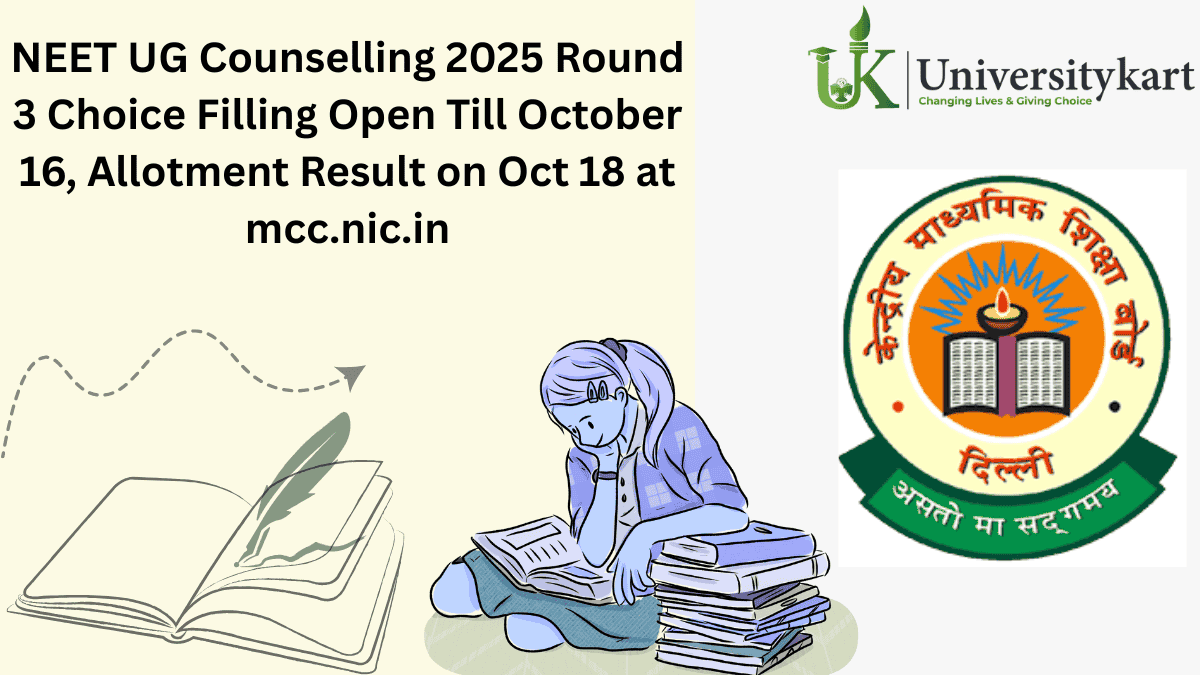 NEET UG Counselling 2025 Round 3 Choice Filling