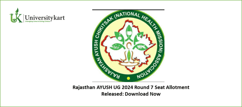 Rajasthan AYUSH UG 2024 Seat Allotment