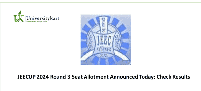 JEECUP 2024 Round 3 Seat Allotment
