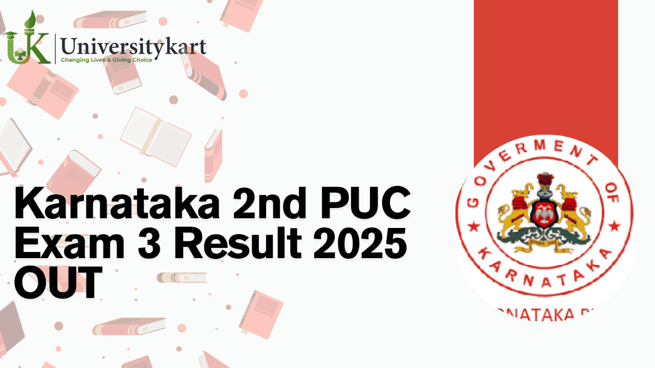 Karnataka 2nd PUC Exam 3 Result 2025 OUT