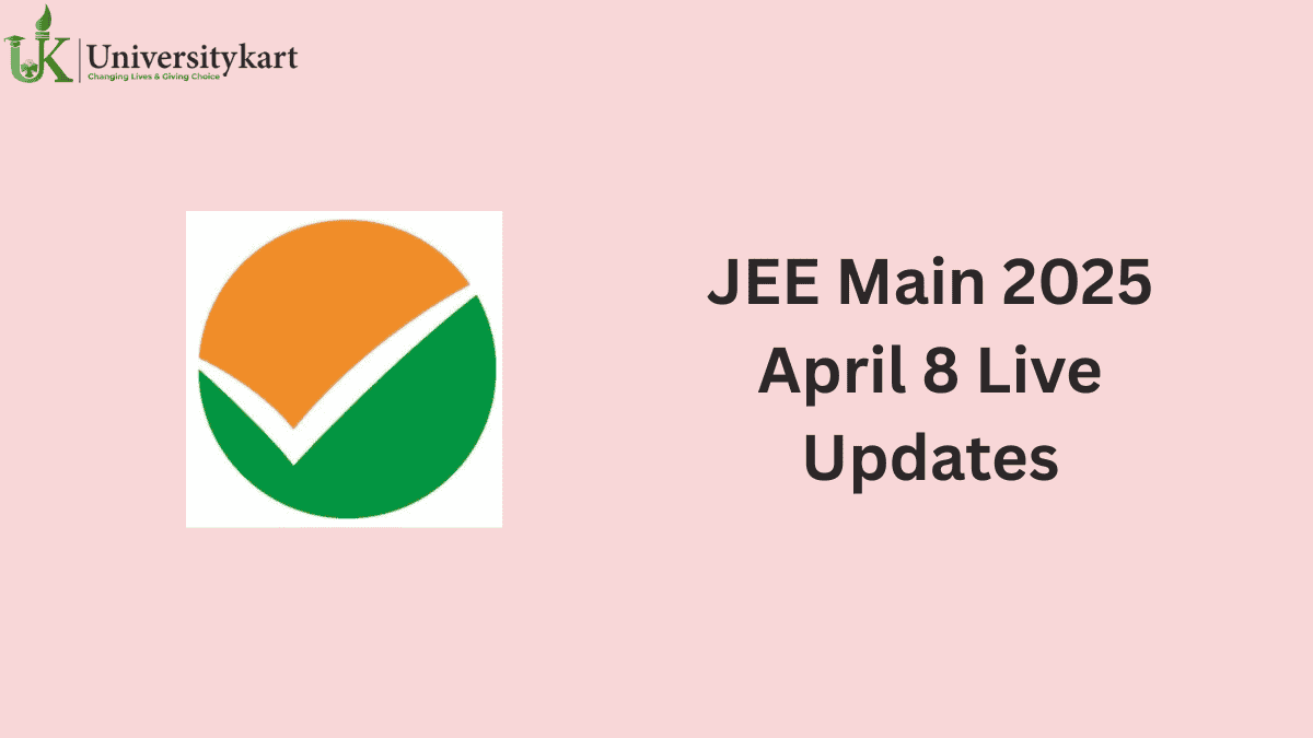 JEE Main 2025 April 8 Exam Live Question Paper 