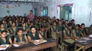Class Room of SK Veerasalingam Theistic College, Rajamahendravaram in East Godavari	