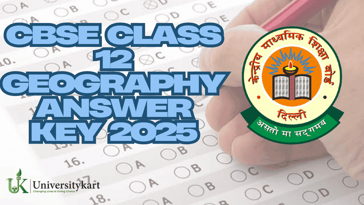 CBSE Class 12 Geography Answer Key 2025
