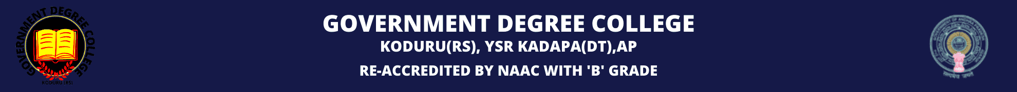 Government Degree College, Kodur Logo