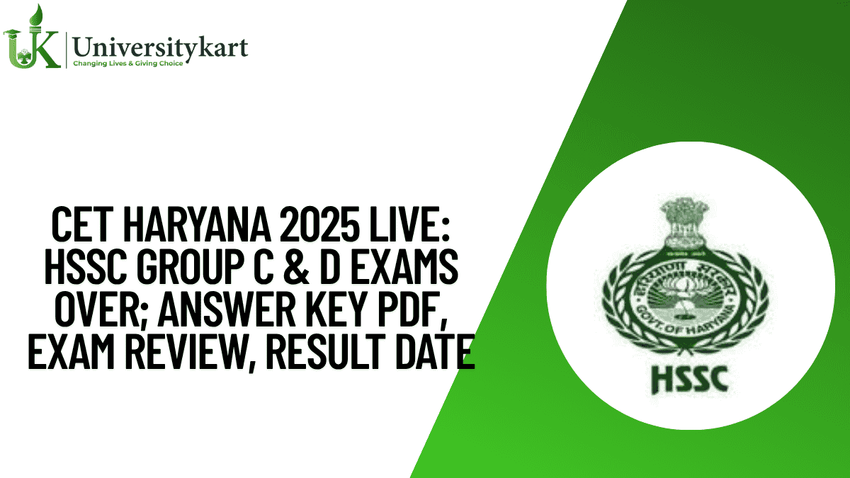 CET Haryana 2025 Live