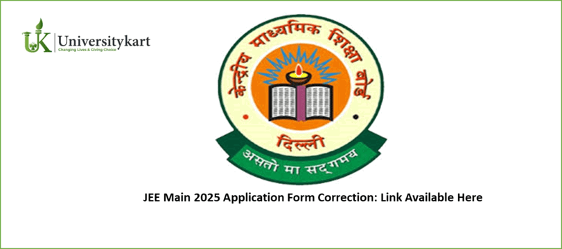 JEE Main 2025 Application Form Correction