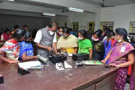 Practical Class at Vellalar College for Women in Erode	