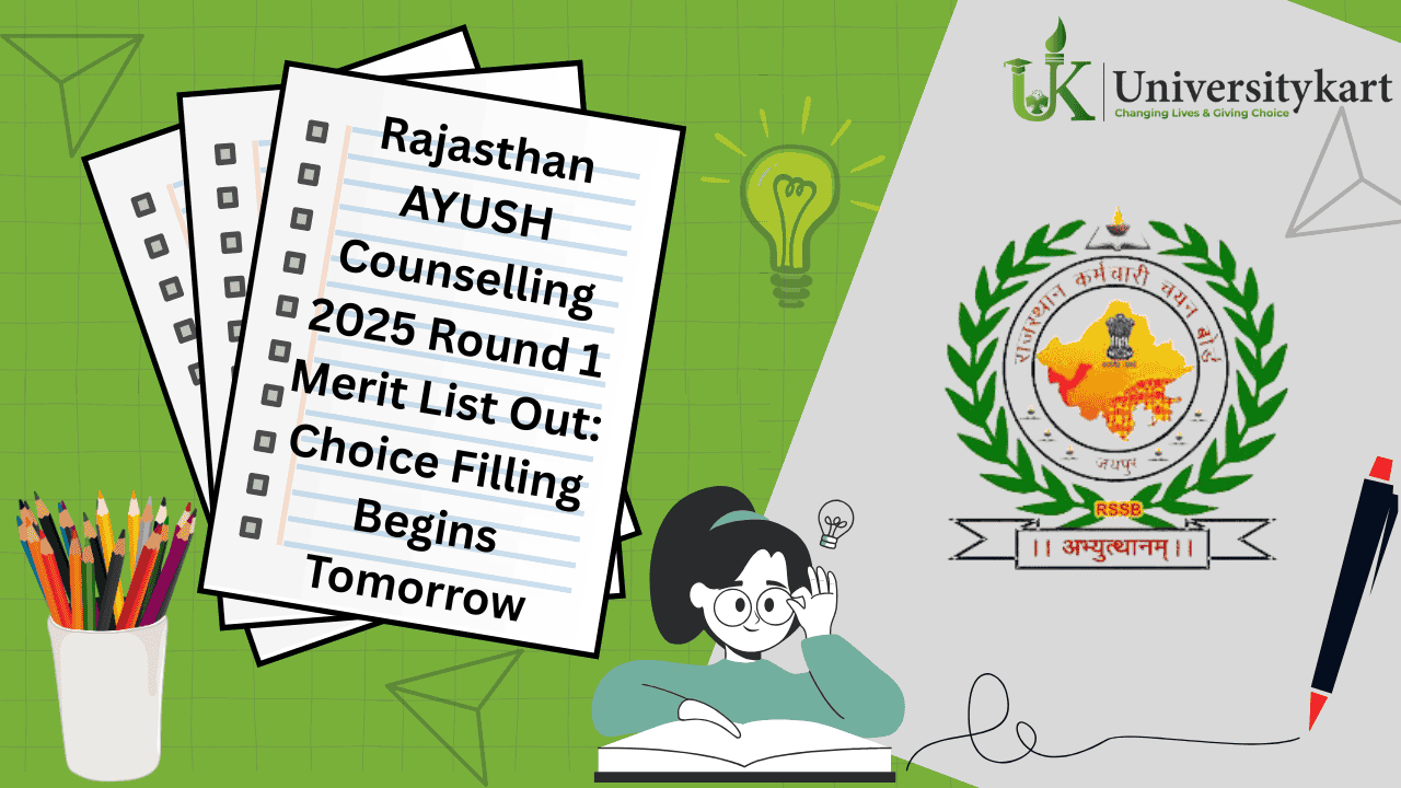 Rajasthan AYUSH Counselling 2025 Round 1 Merit List