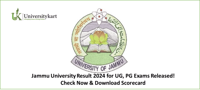 Jammu University Result 2024 for UG, PG Exams Released