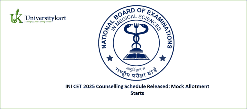 INI CET 2025 Counselling Schedule Released