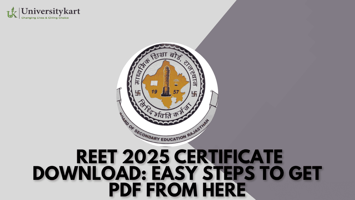 REET 2025 Certificate Download