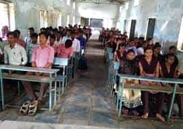 Class Room of Government Degree College, Karvetinagaram in Chittoor	