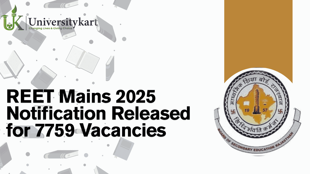 REET Mains 2025 Notification Released