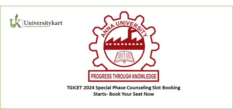 TGICET 2024 Special Phase Counselling Slot Booking Statrs