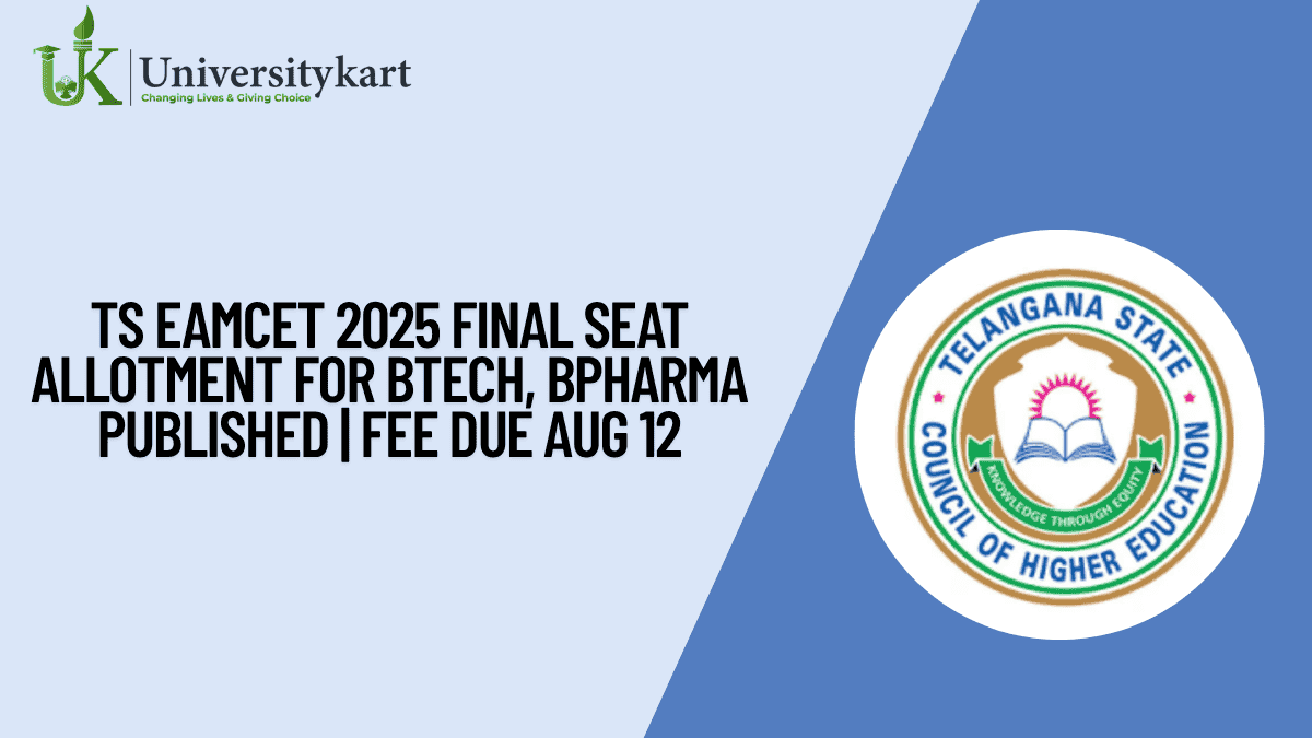 TS EAMCET 2025 Final Seat Allotment for BTech