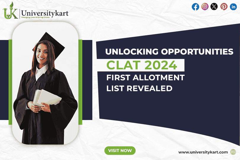 CLAT 2024 First Allotment List Revealed
