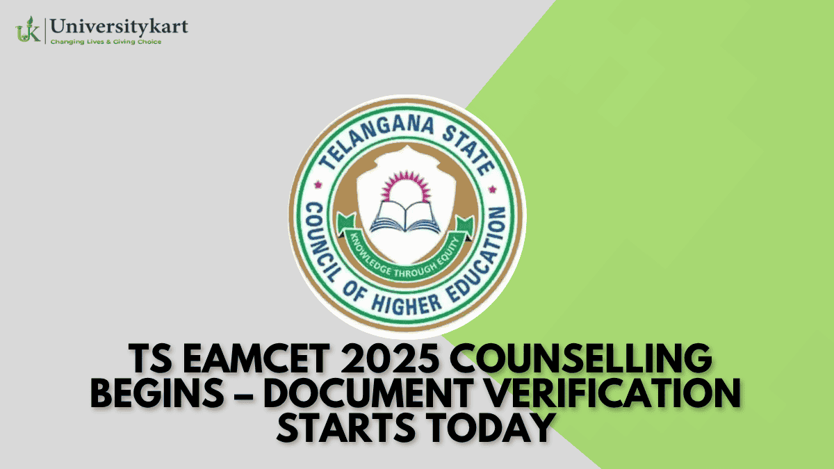 TS EAMCET 2025 Counselling Begins